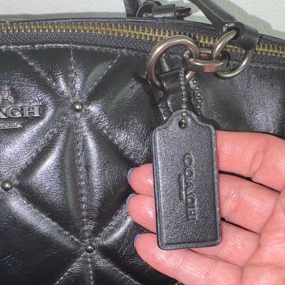 Coach Kelsey Quilted Leather Satchel Handbag F13951 - Picture 5 of 13